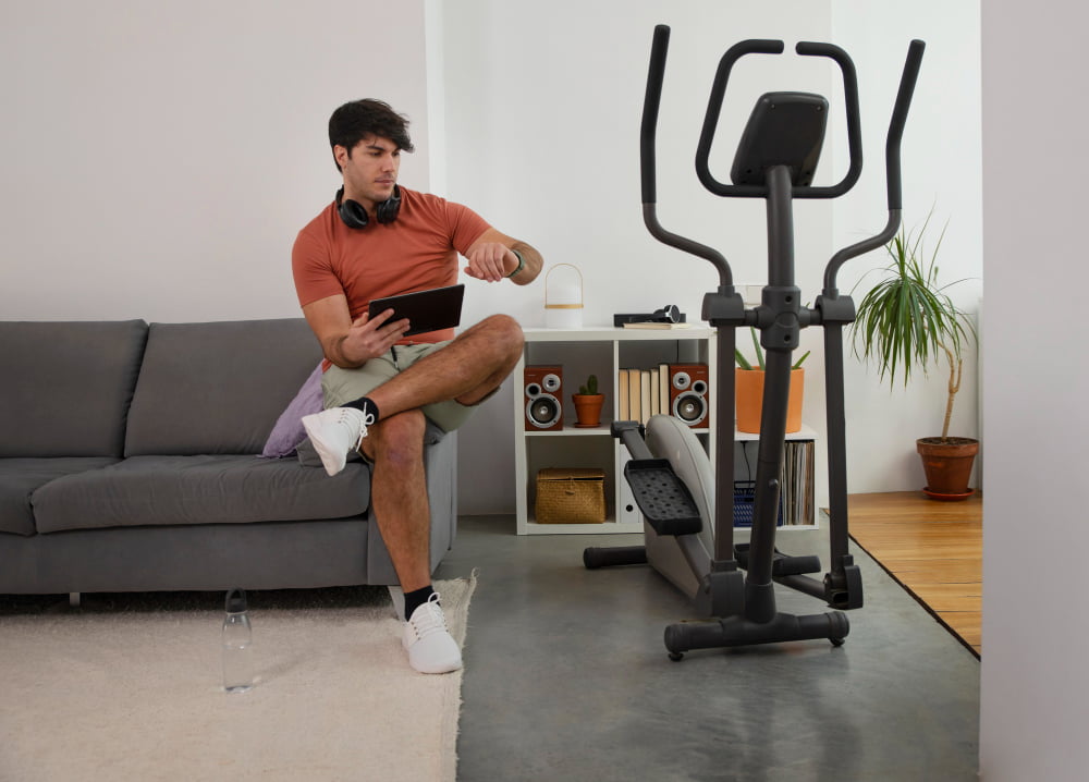 Build Home Gym on a Budget: 7 Essential and Smart Tips 1 Man using a treadmill in building a home gym on a budget