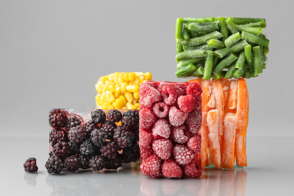 Choosing frozen produce for a budget-conscious, healthy diet with long-lasting nutrition.